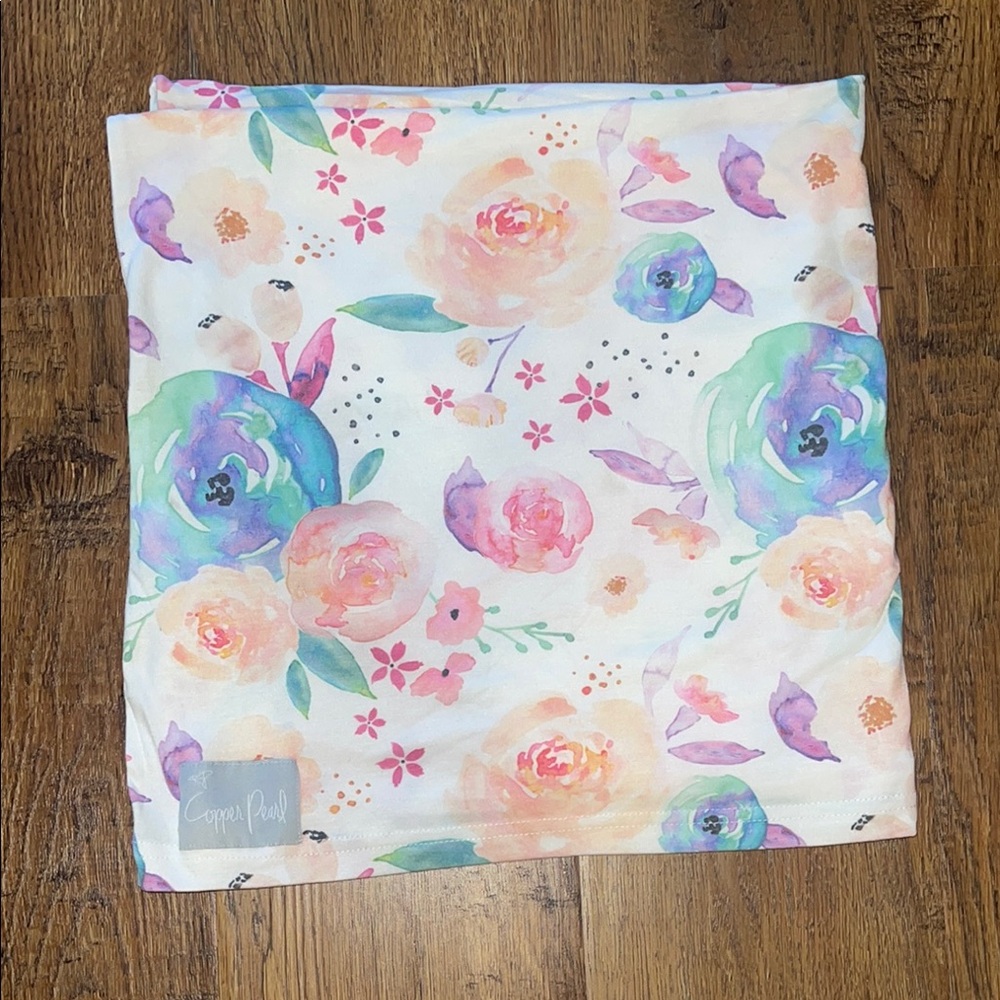 Copper Pearl Floral Infant Car seat Cover